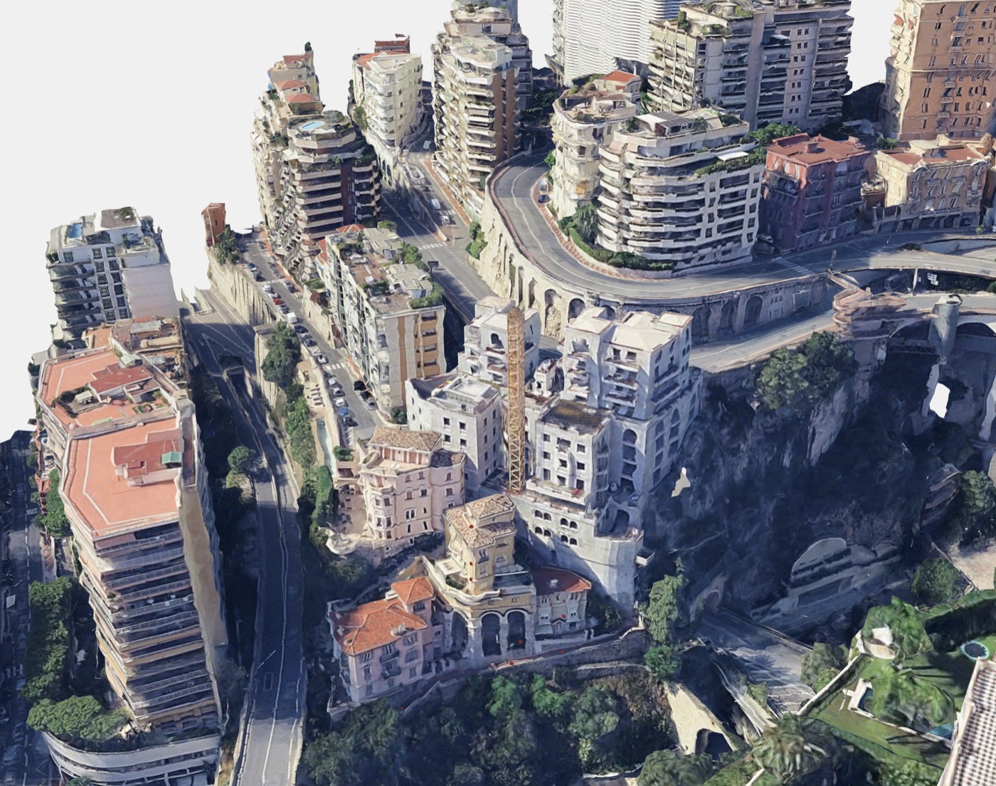 Capture d'écran myEnneade.com : scène 3D d'un site avec terrain, sous-sol et mesures intégrés